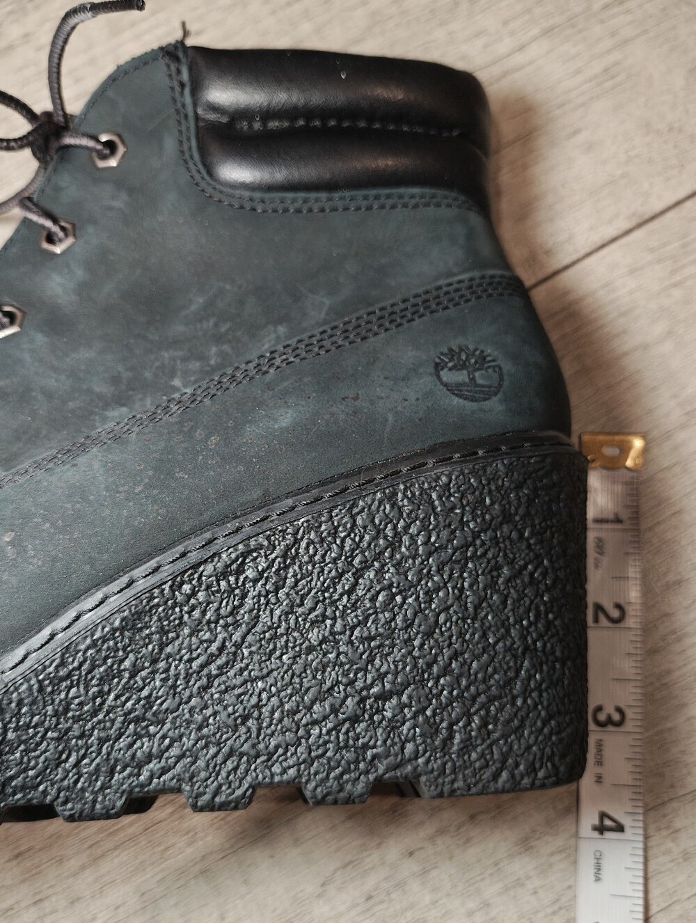Y2K Timberland Earthkeepers Amston Leather Wedge Boots. - Picture 7 of 9